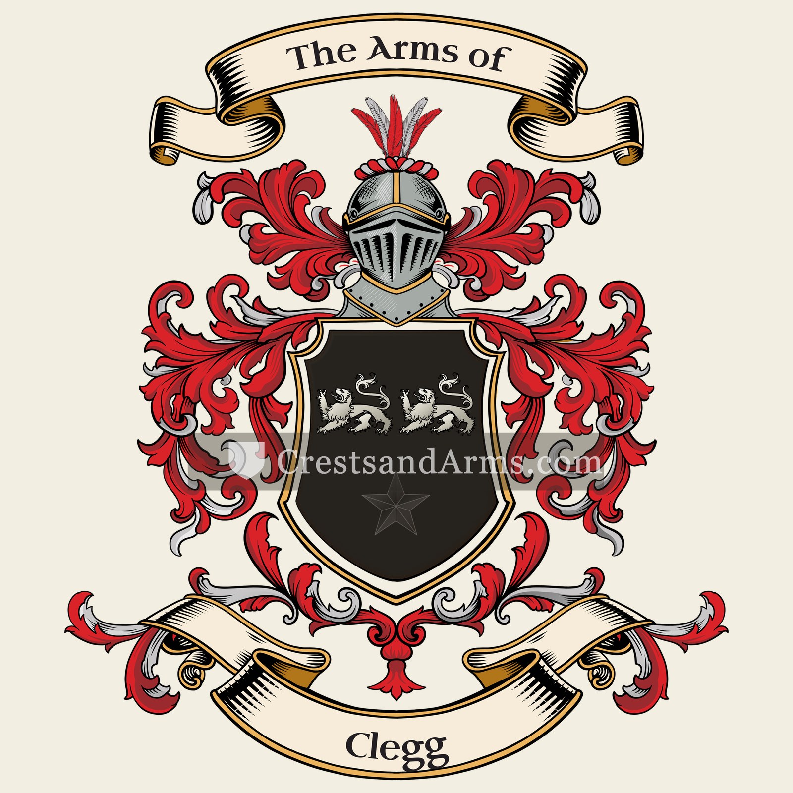 The Clegg coat of arms