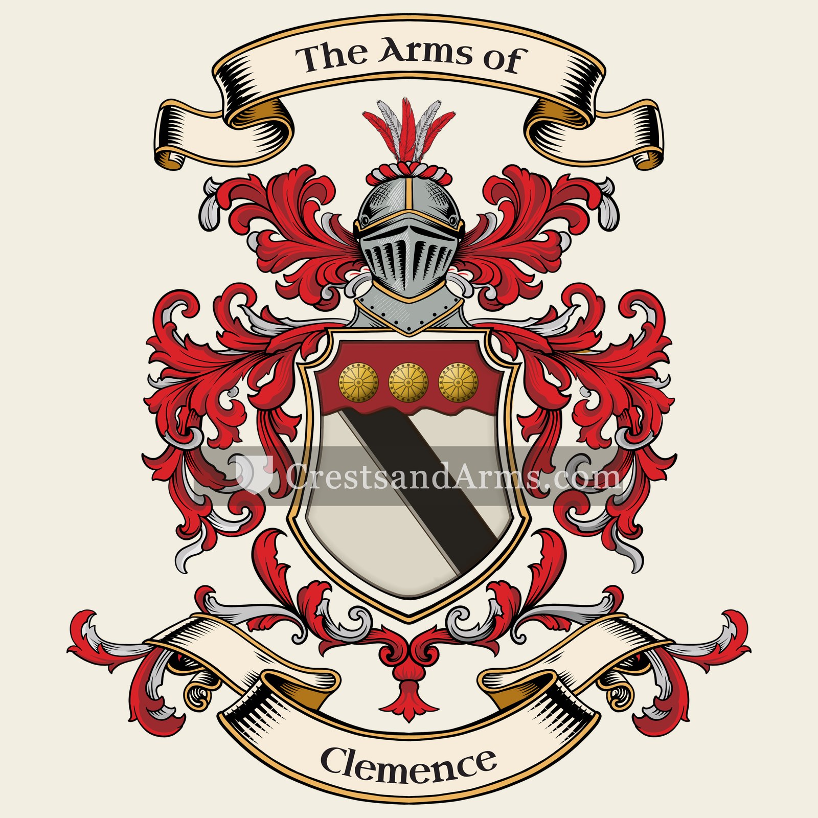 The Clemence coat of arms