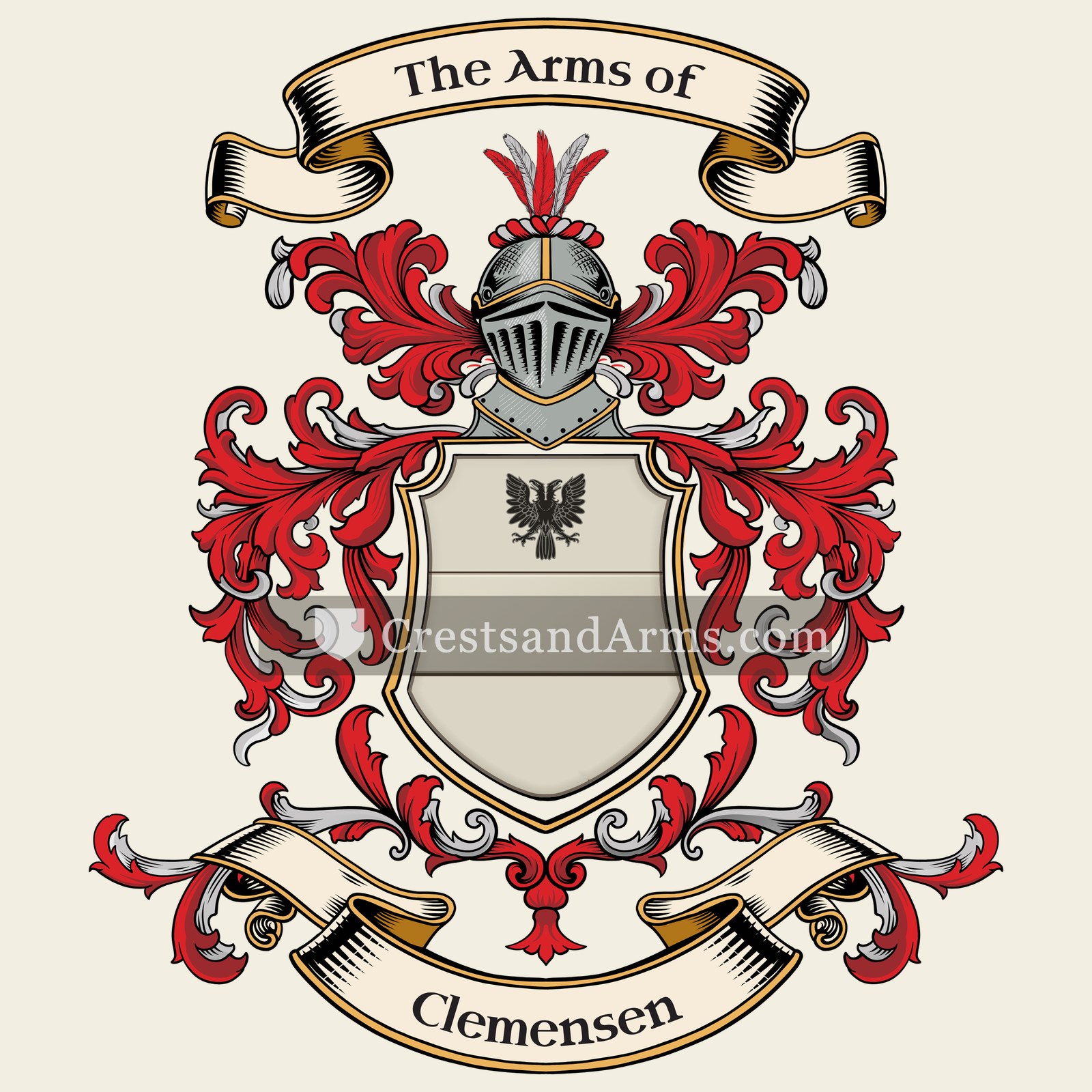 The Clemensen coat of arms