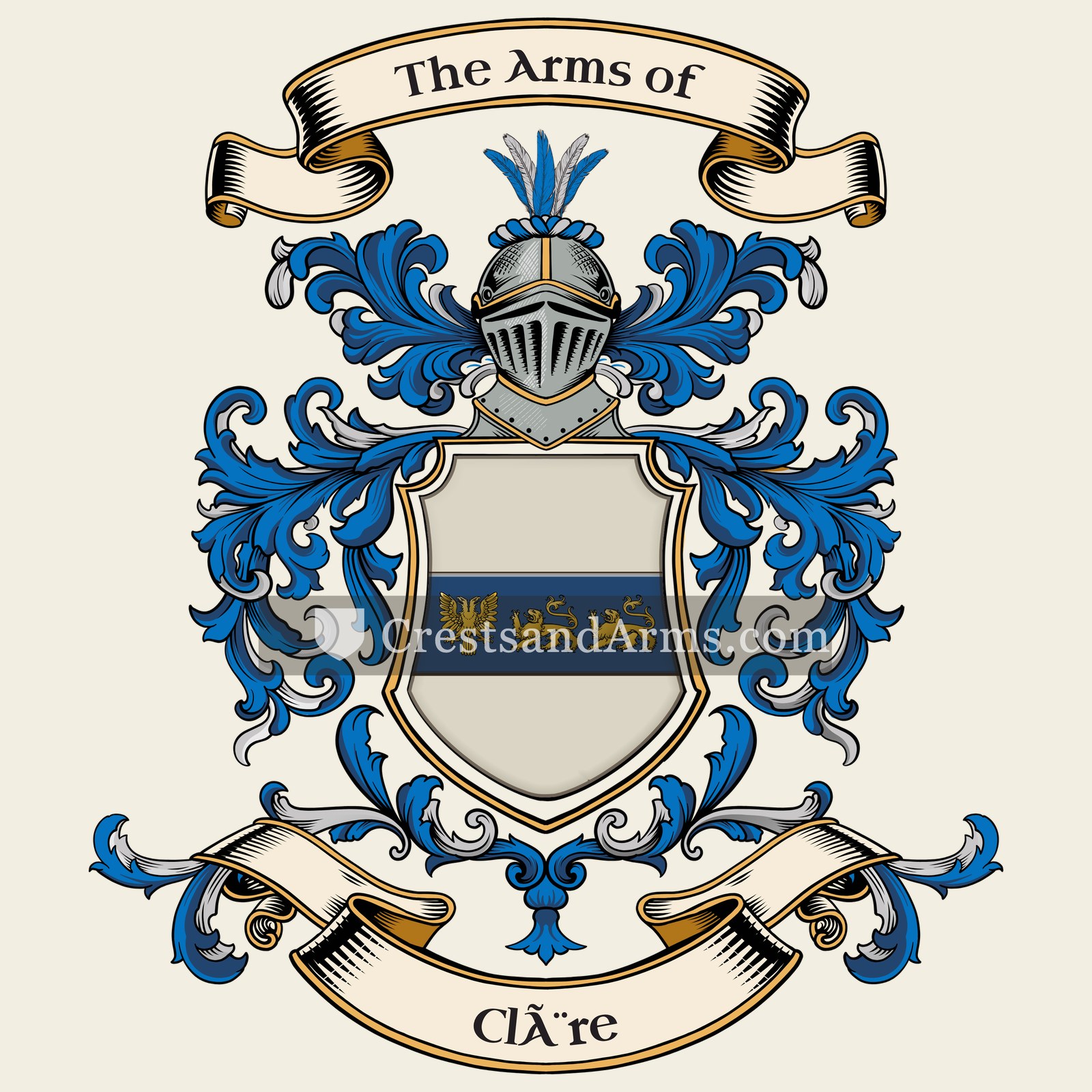 The Clère coat of arms