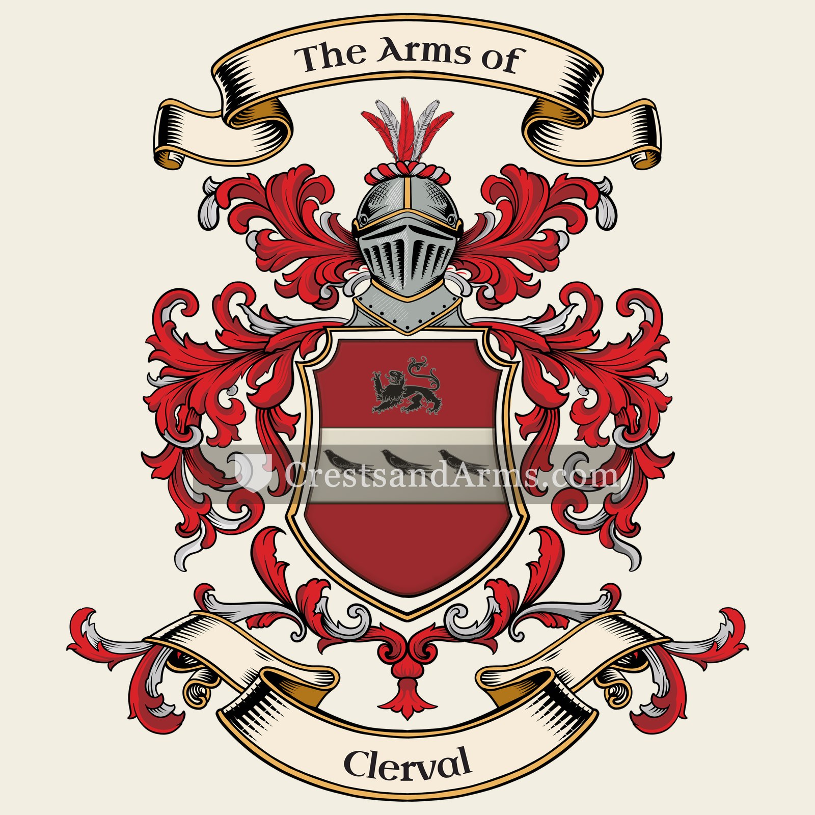 The Clerval coat of arms