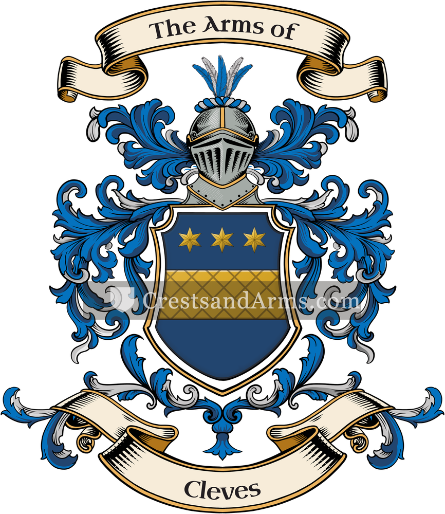 The Cleves coat of arms, drawn from the recorded blazon