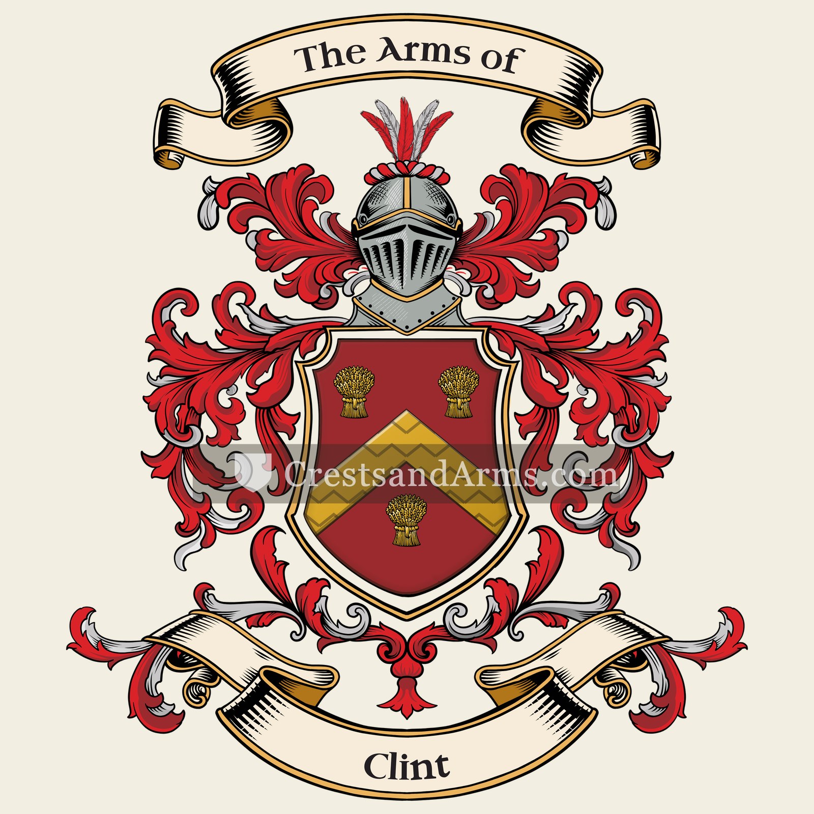 The Clint coat of arms