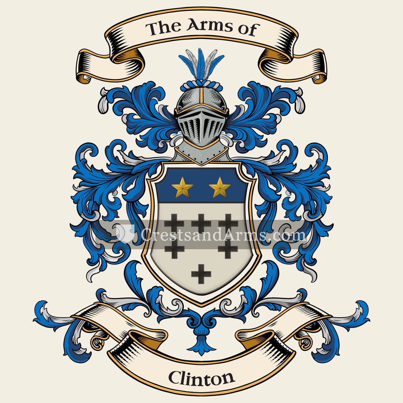 The Clinton coat of arms