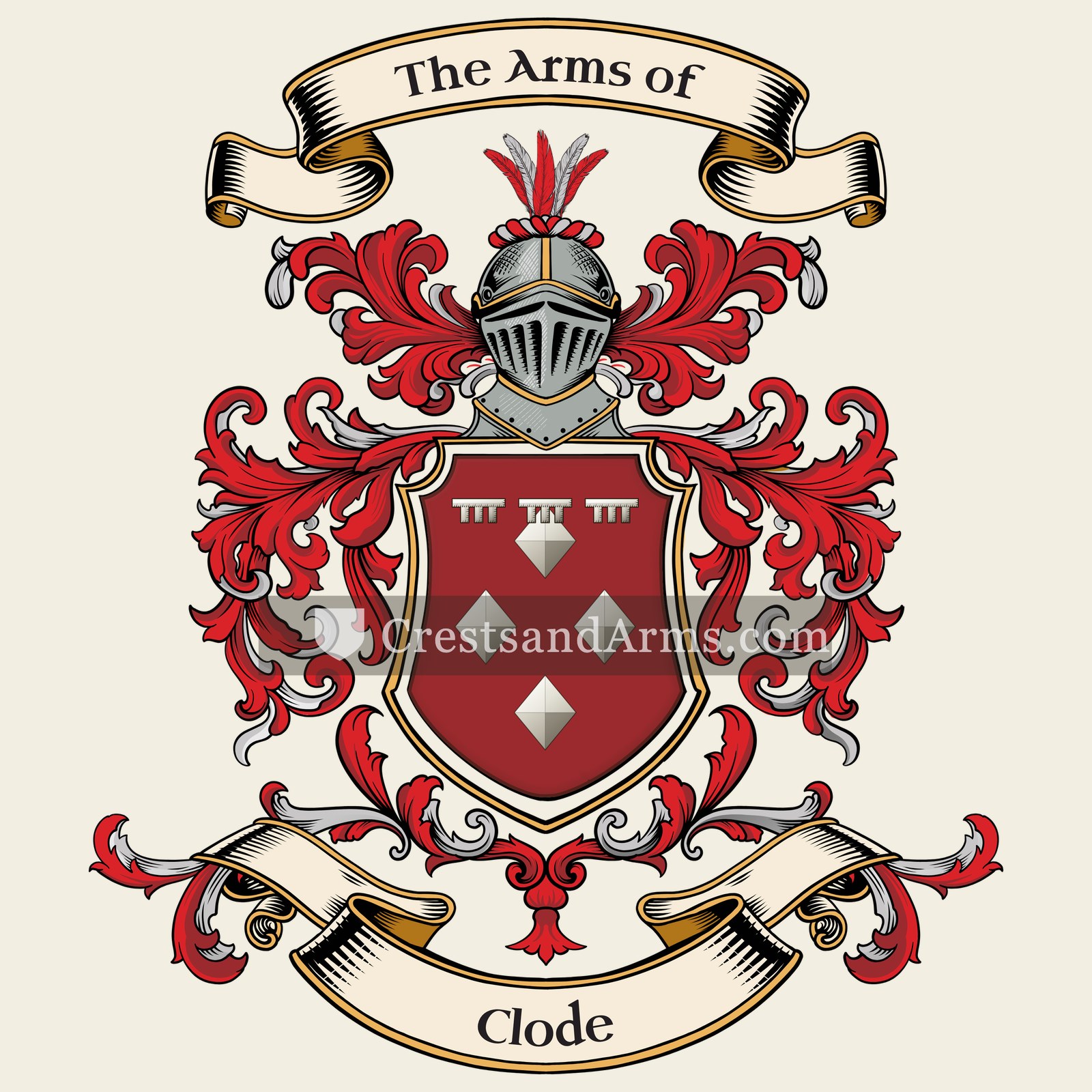 The Clode coat of arms
