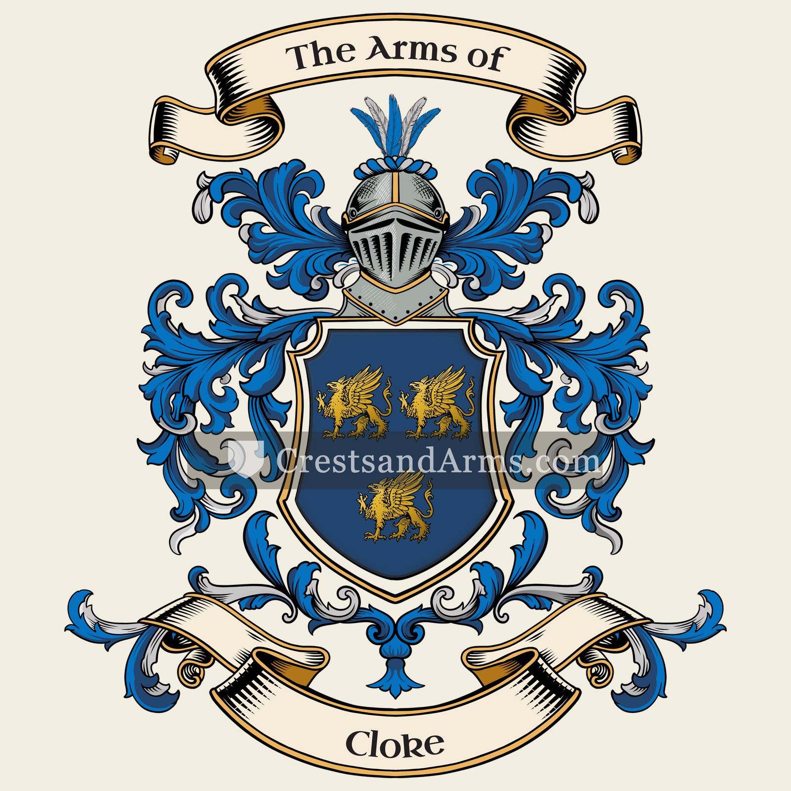 The Cloke coat of arms