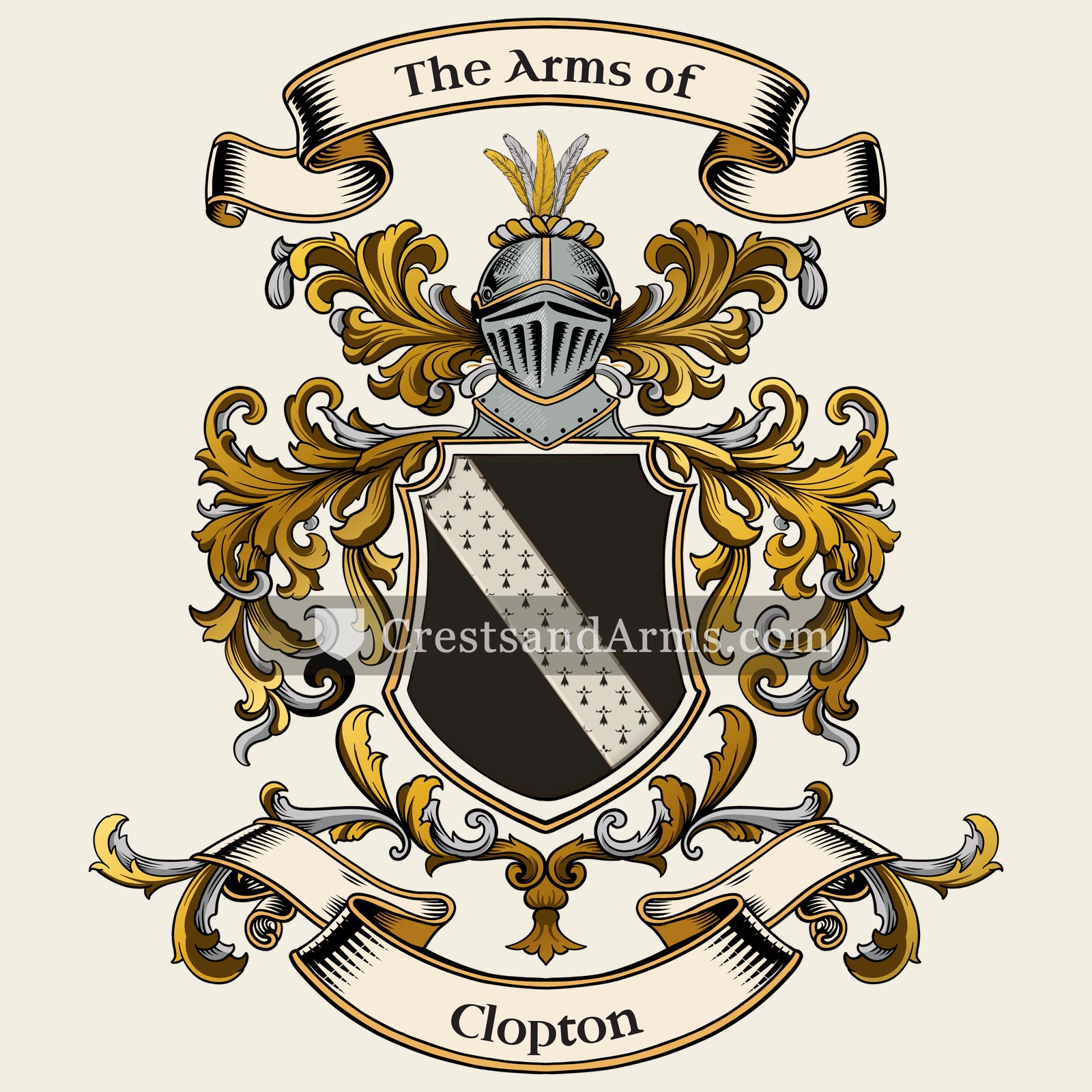 The Clopton coat of arms