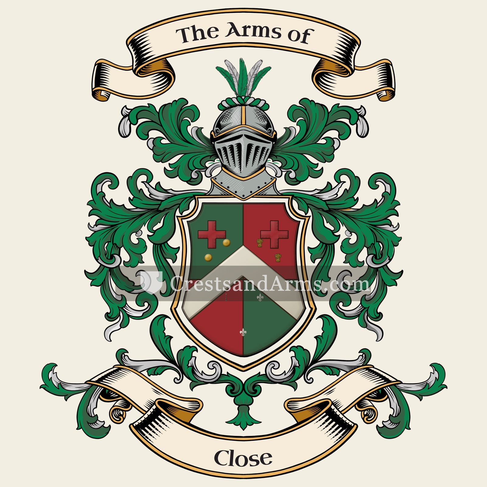 The Close coat of arms