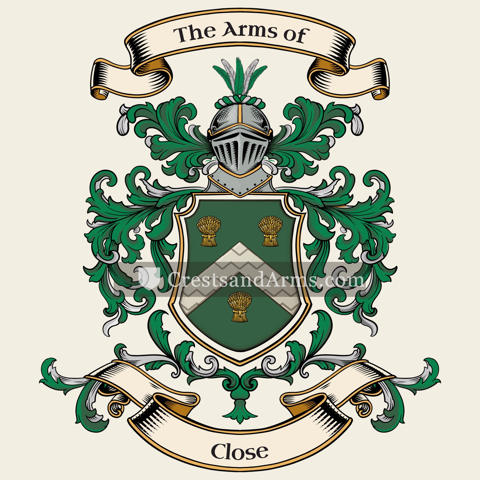 The Close coat of arms