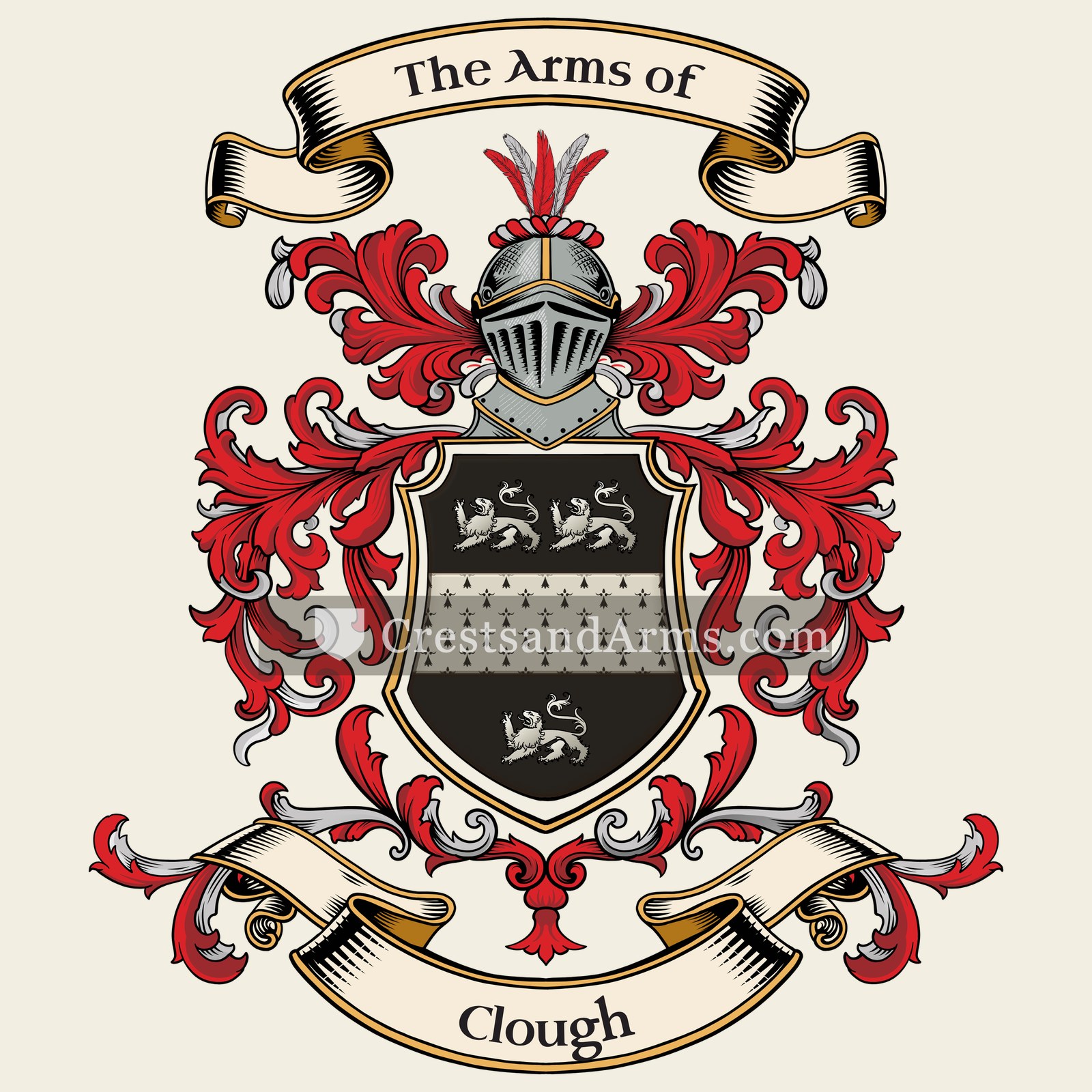 The Clough coat of arms