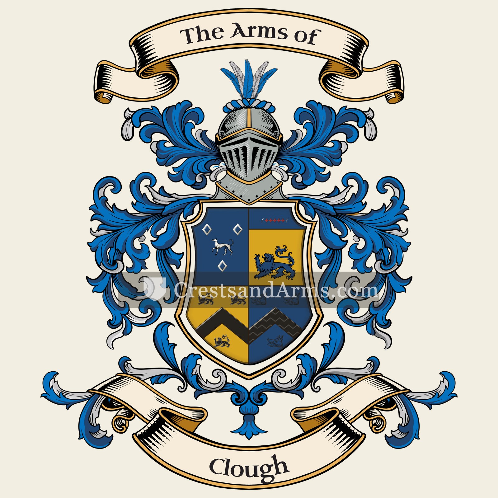 The Clough coat of arms