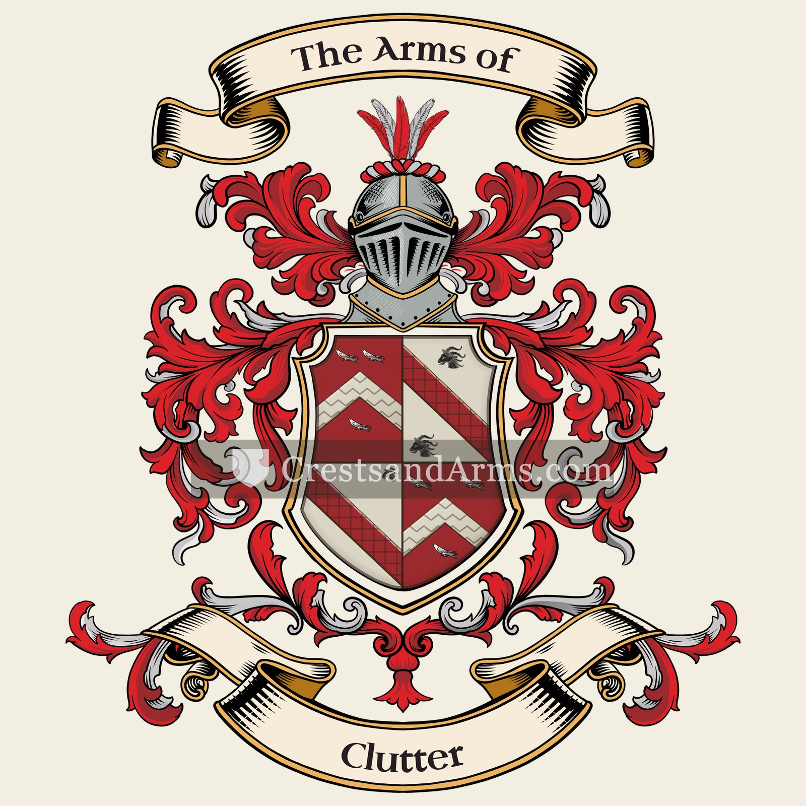 The Clutter coat of arms