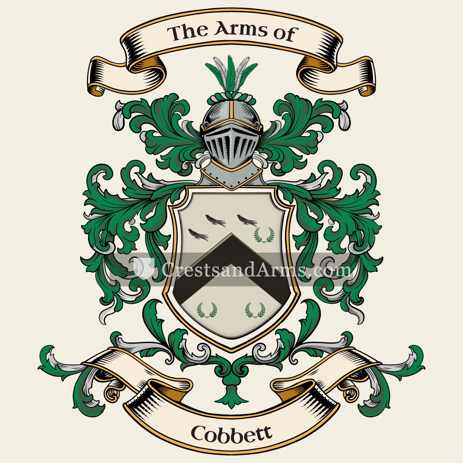 The Cobbett coat of arms
