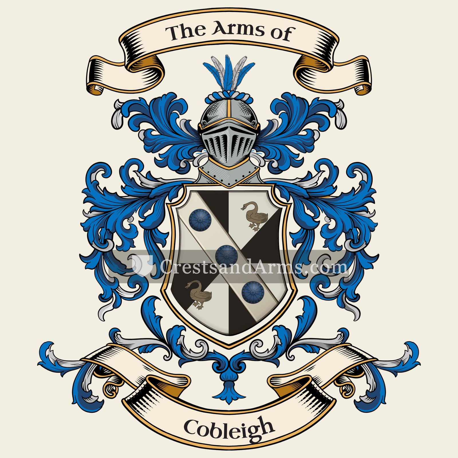 The Cobleigh coat of arms