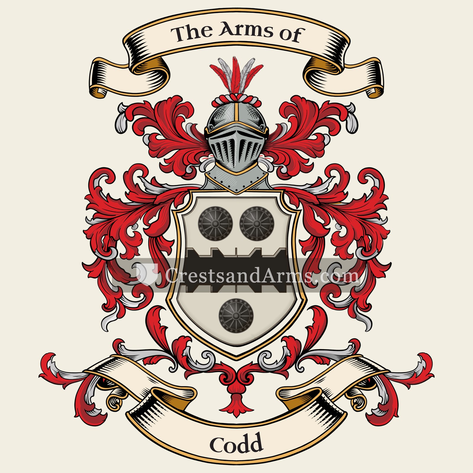The Codd coat of arms