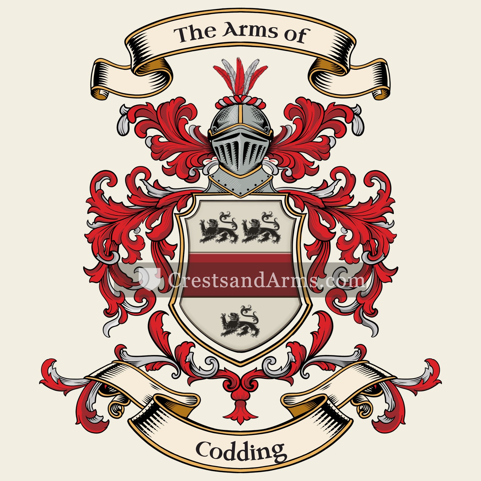 The Codding coat of arms