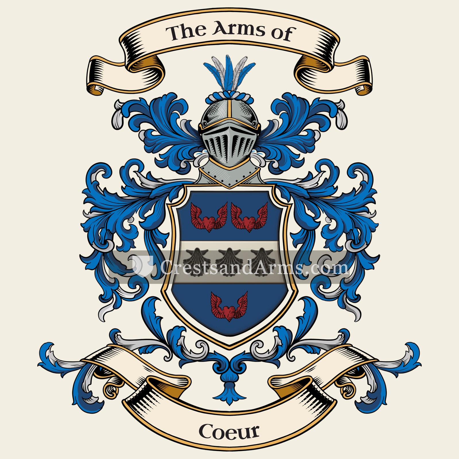 The Coeur coat of arms