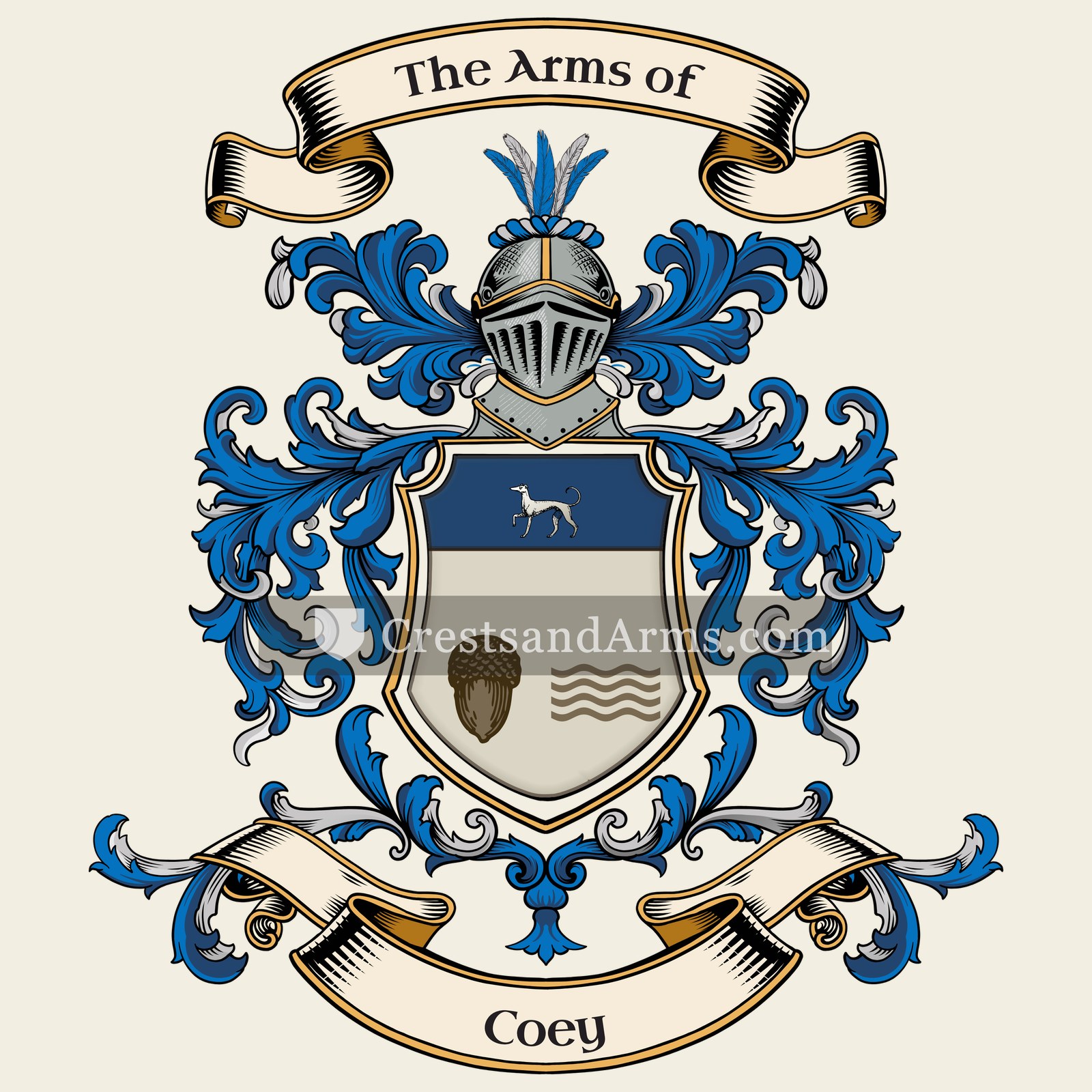 The Coey coat of arms