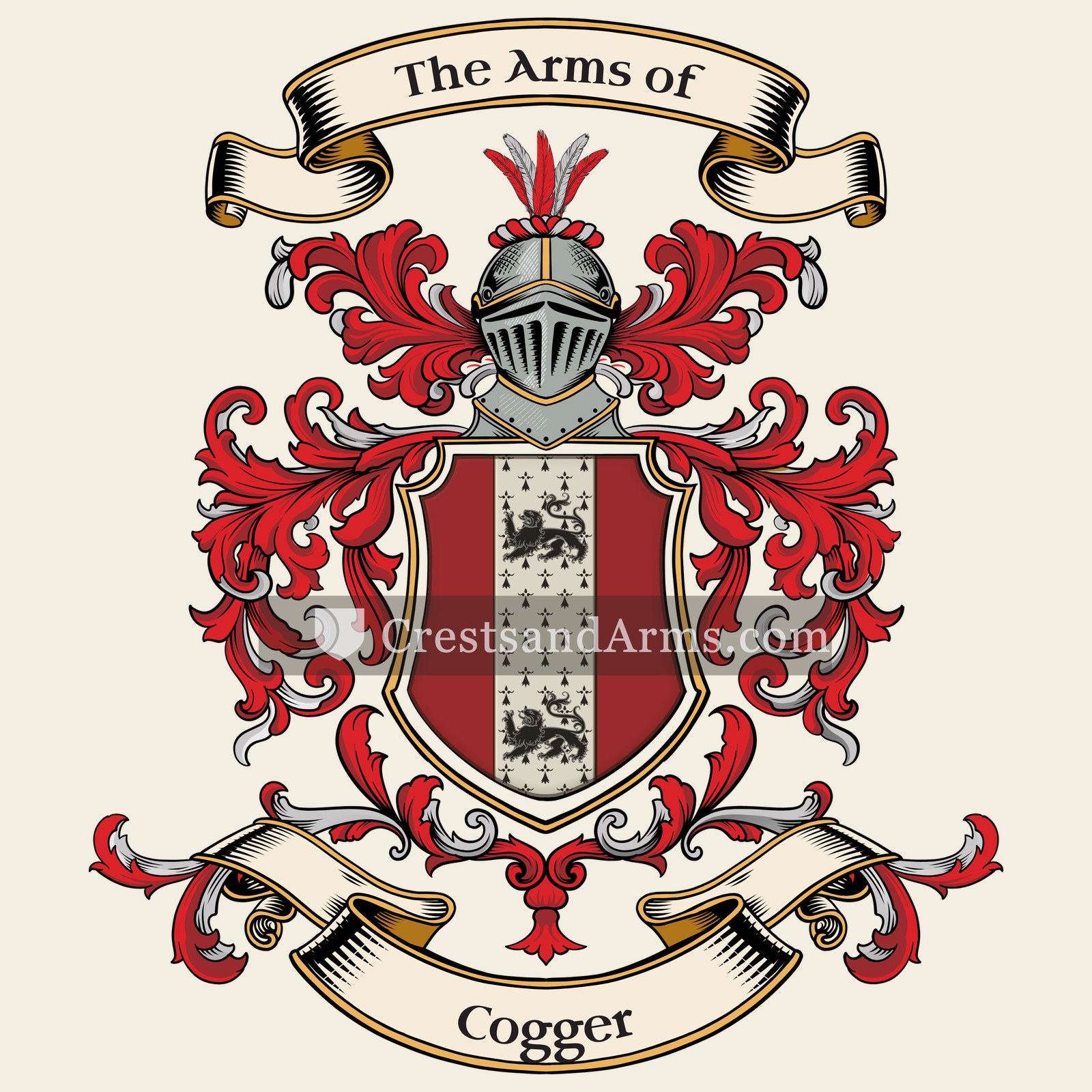 The Cogger coat of arms