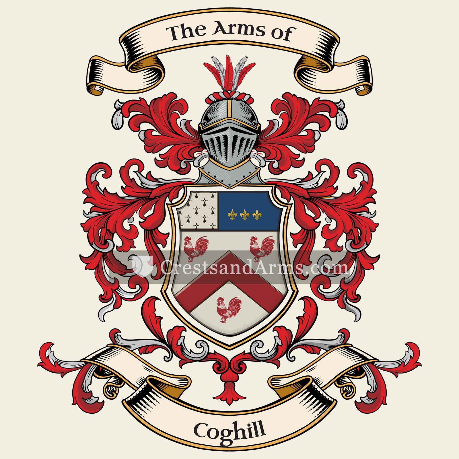 The Coghill coat of arms