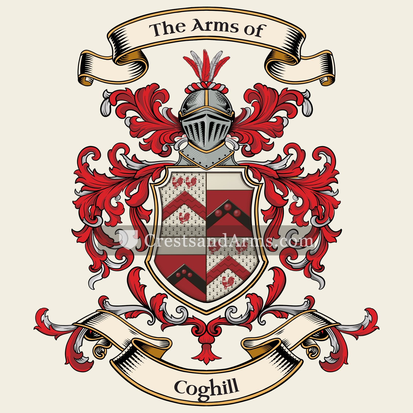 The Coghill coat of arms