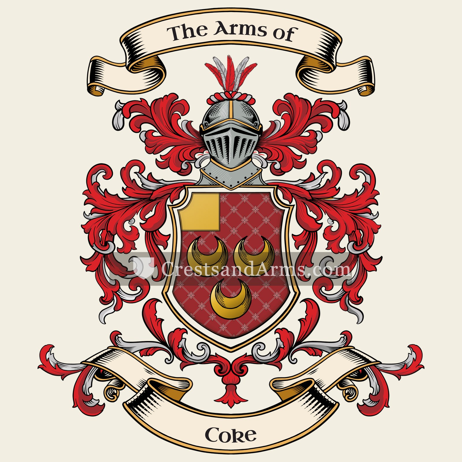 The Coke coat of arms