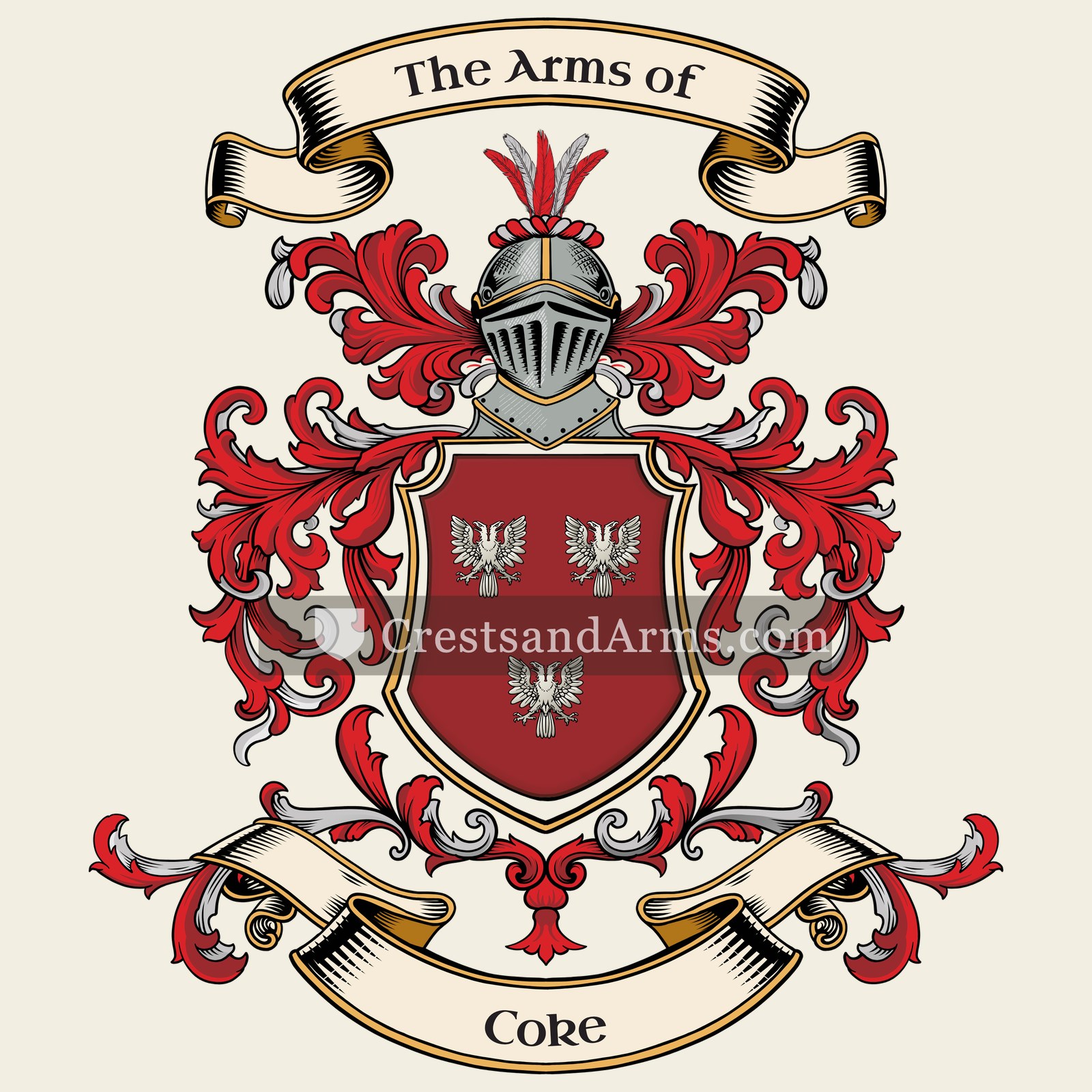 The Coke coat of arms