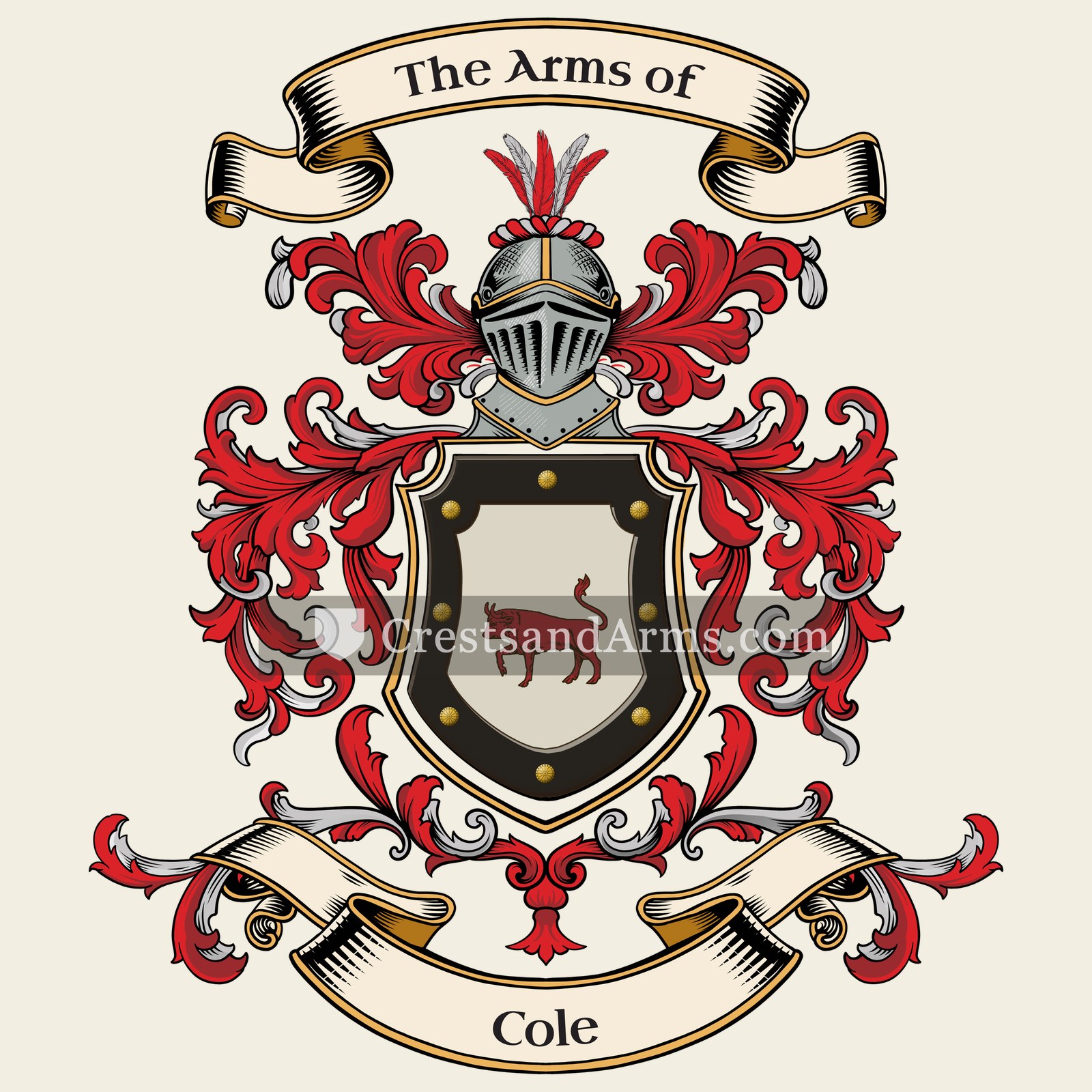 The Cole coat of arms