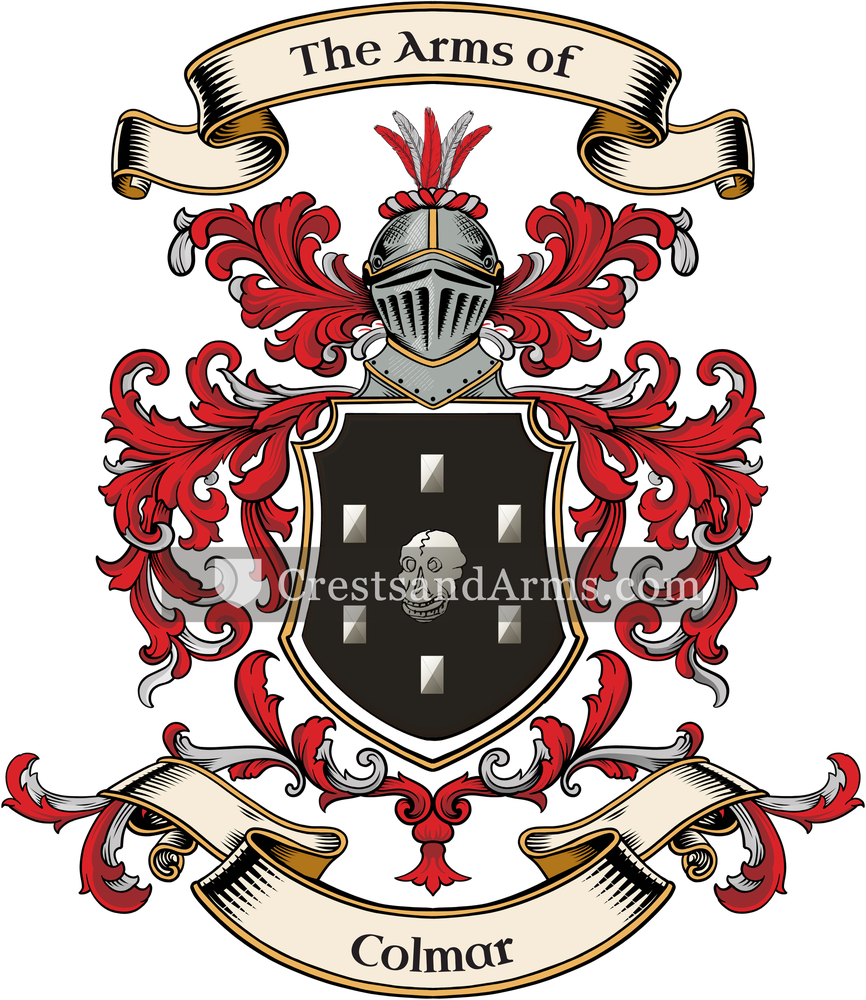 The Colmar coat of arms, drawn from the recorded blazon