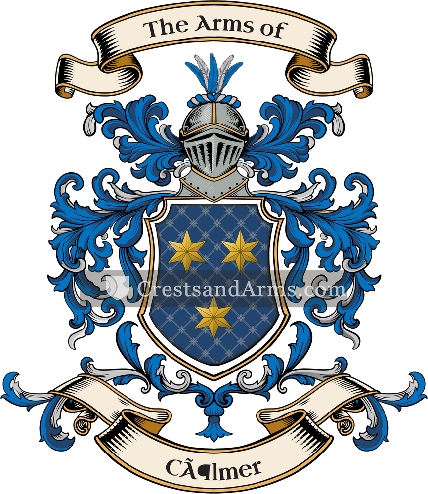 The Cölmer coat of arms, drawn from the recorded blazon