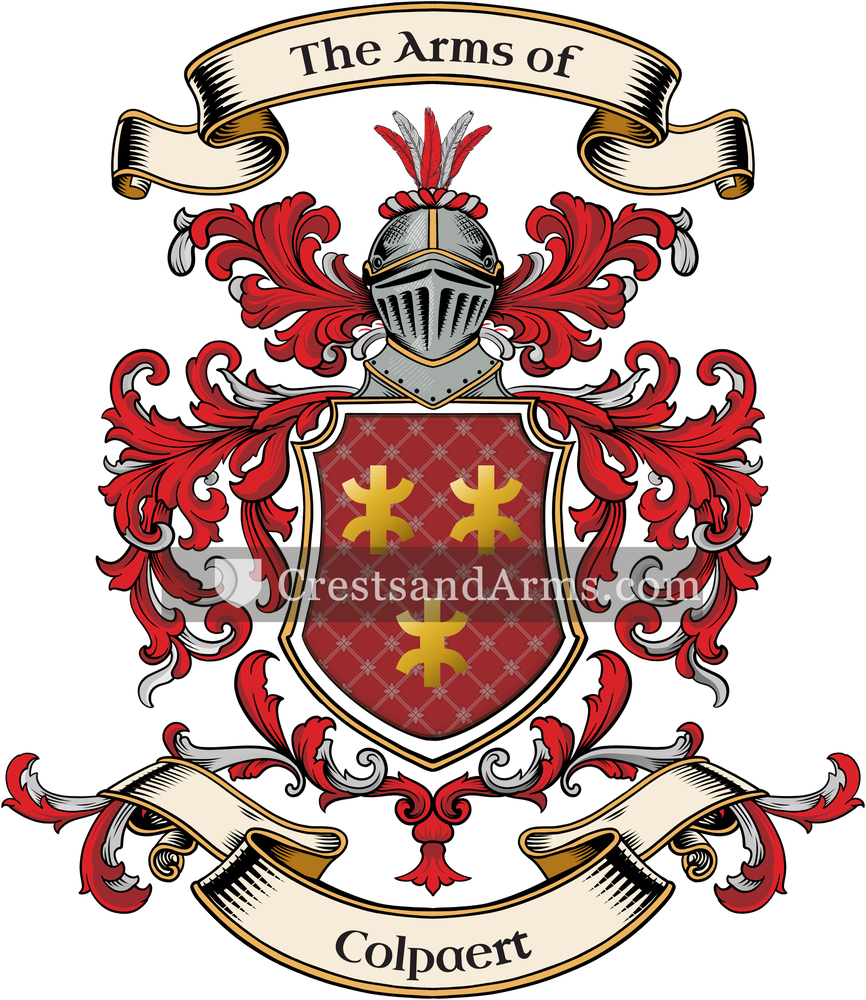 The Colpaert coat of arms, drawn from the recorded blazon