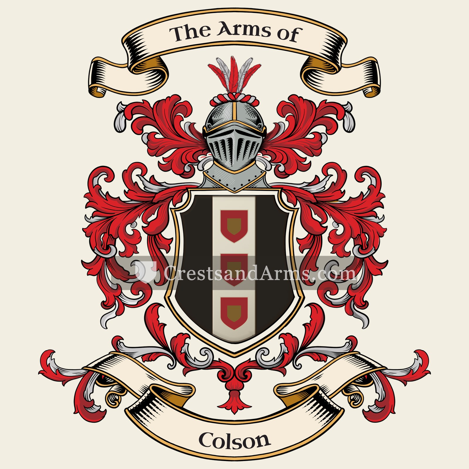 The Colson coat of arms