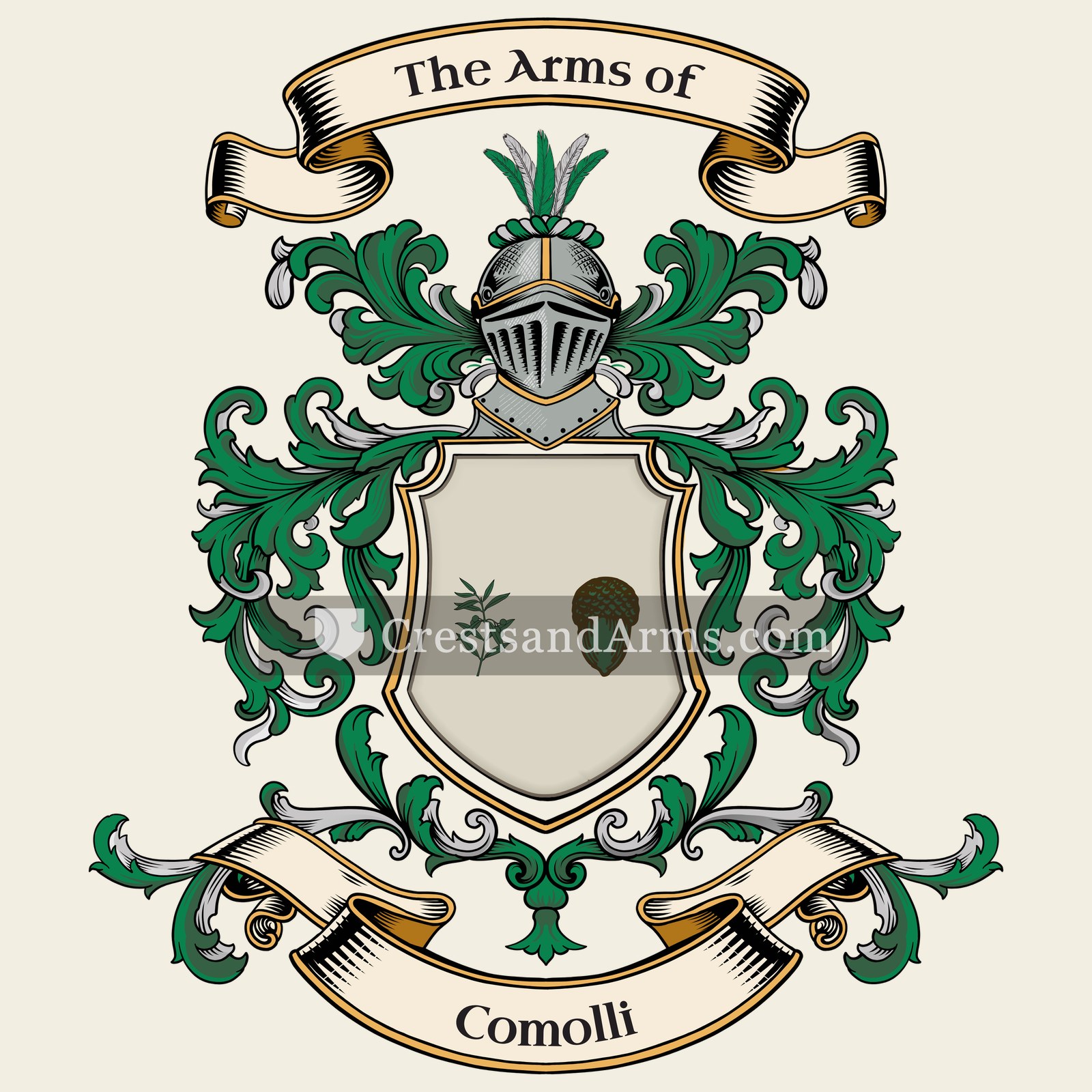 The Comolli coat of arms