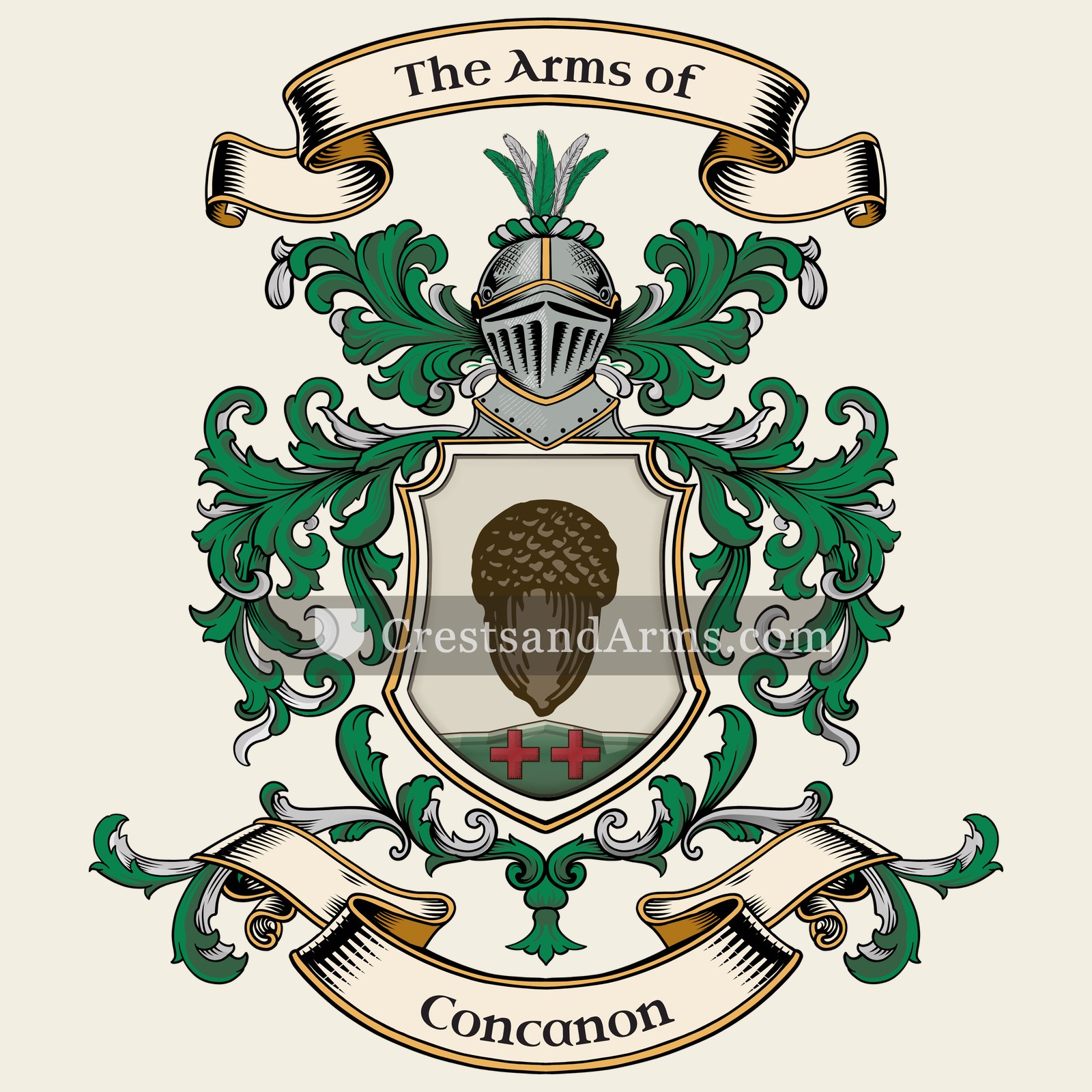 The Concanon coat of arms
