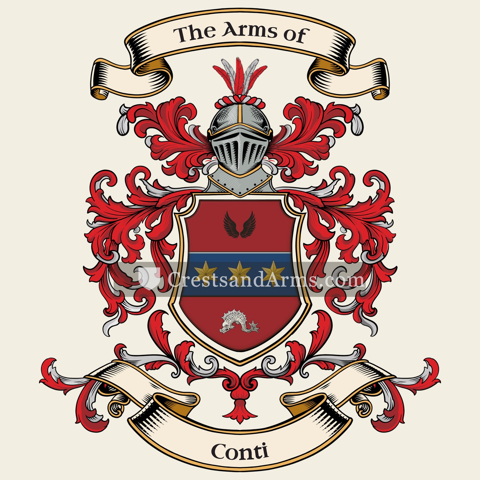 The Conti coat of arms