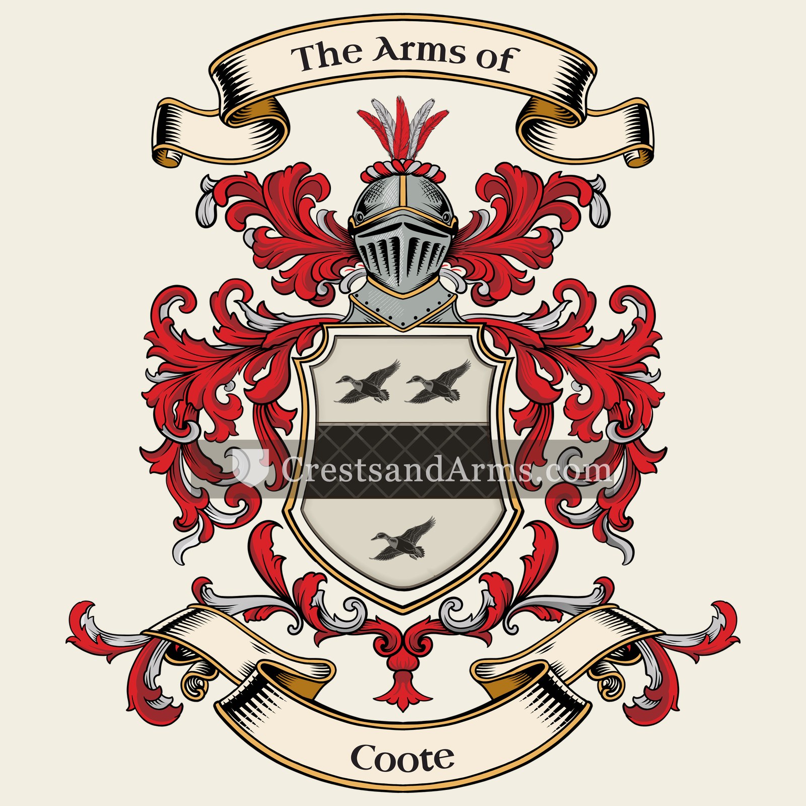 The Coote coat of arms