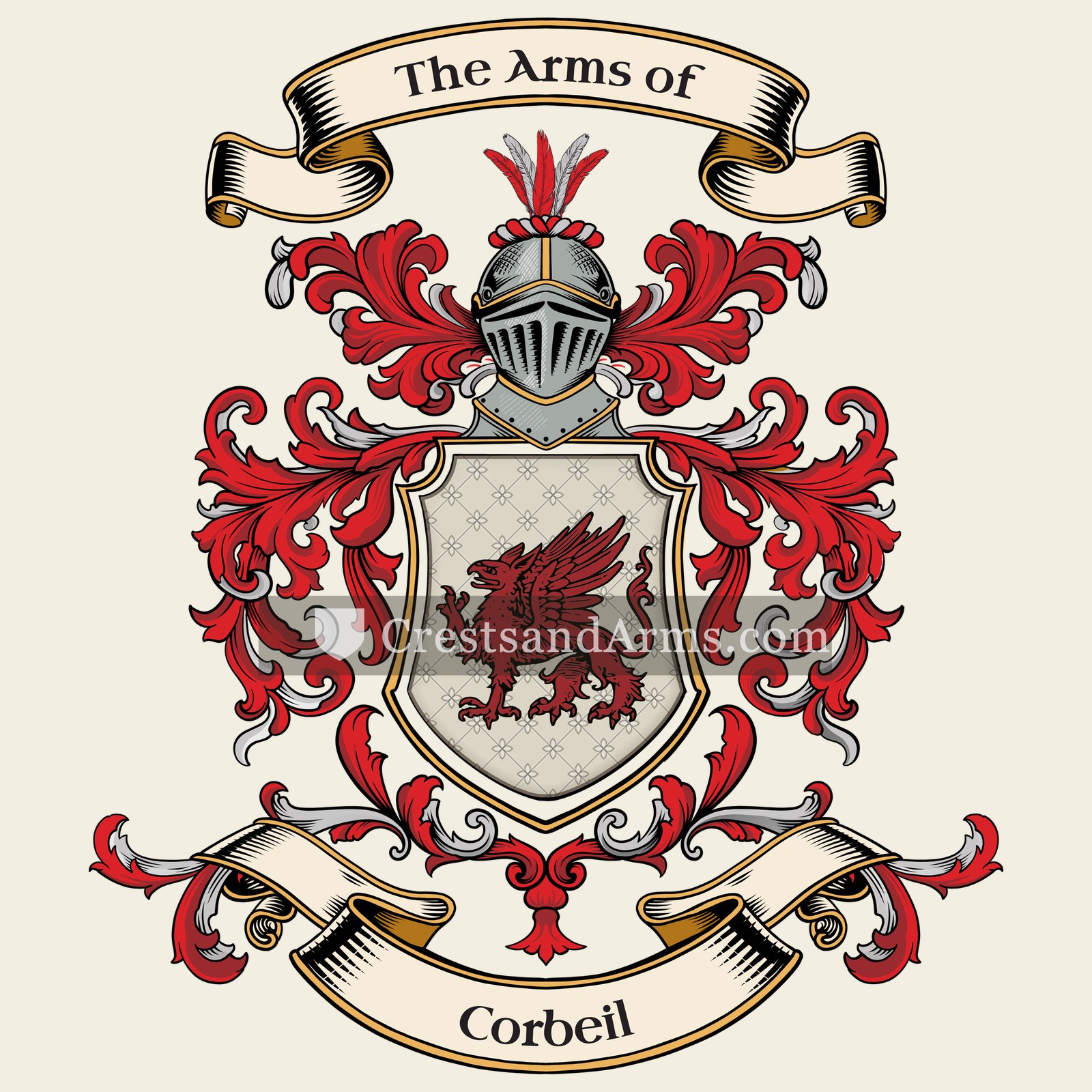 The Corbeil coat of arms