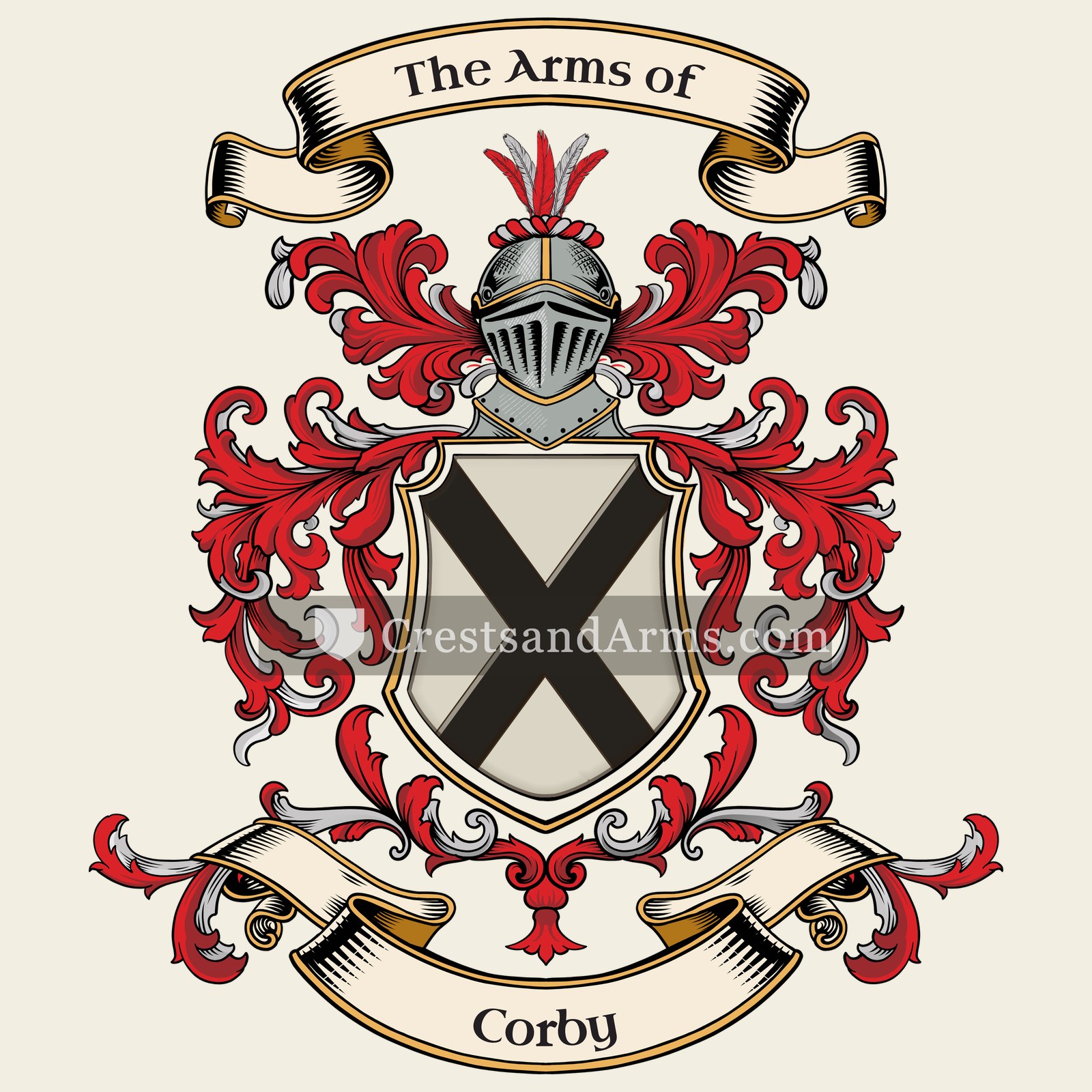 The Corby coat of arms