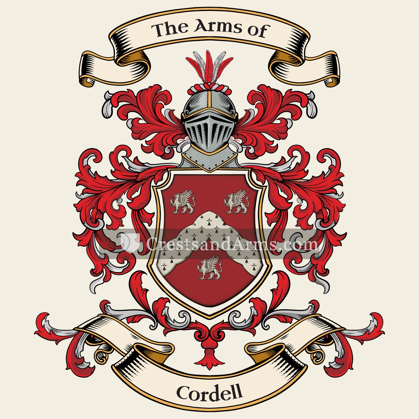 The Cordell coat of arms