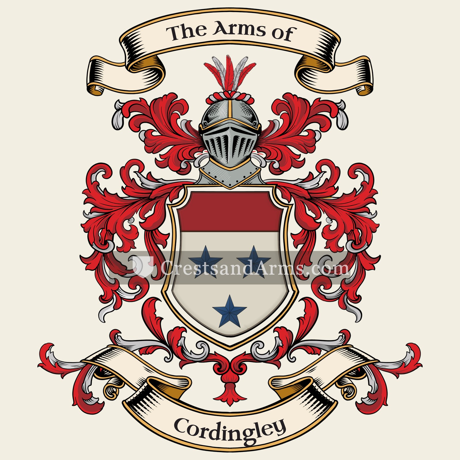The Cordingley coat of arms