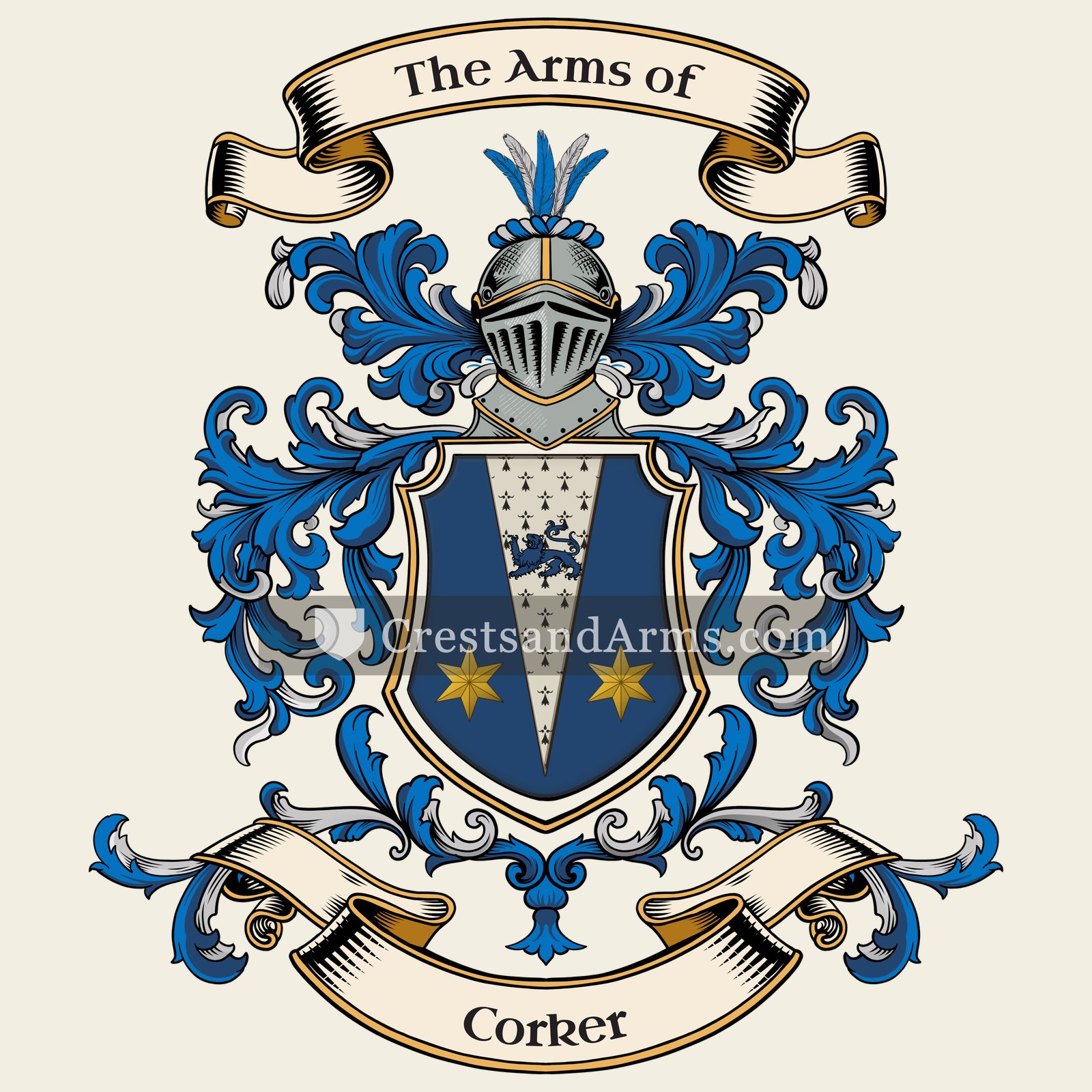 The Corker coat of arms