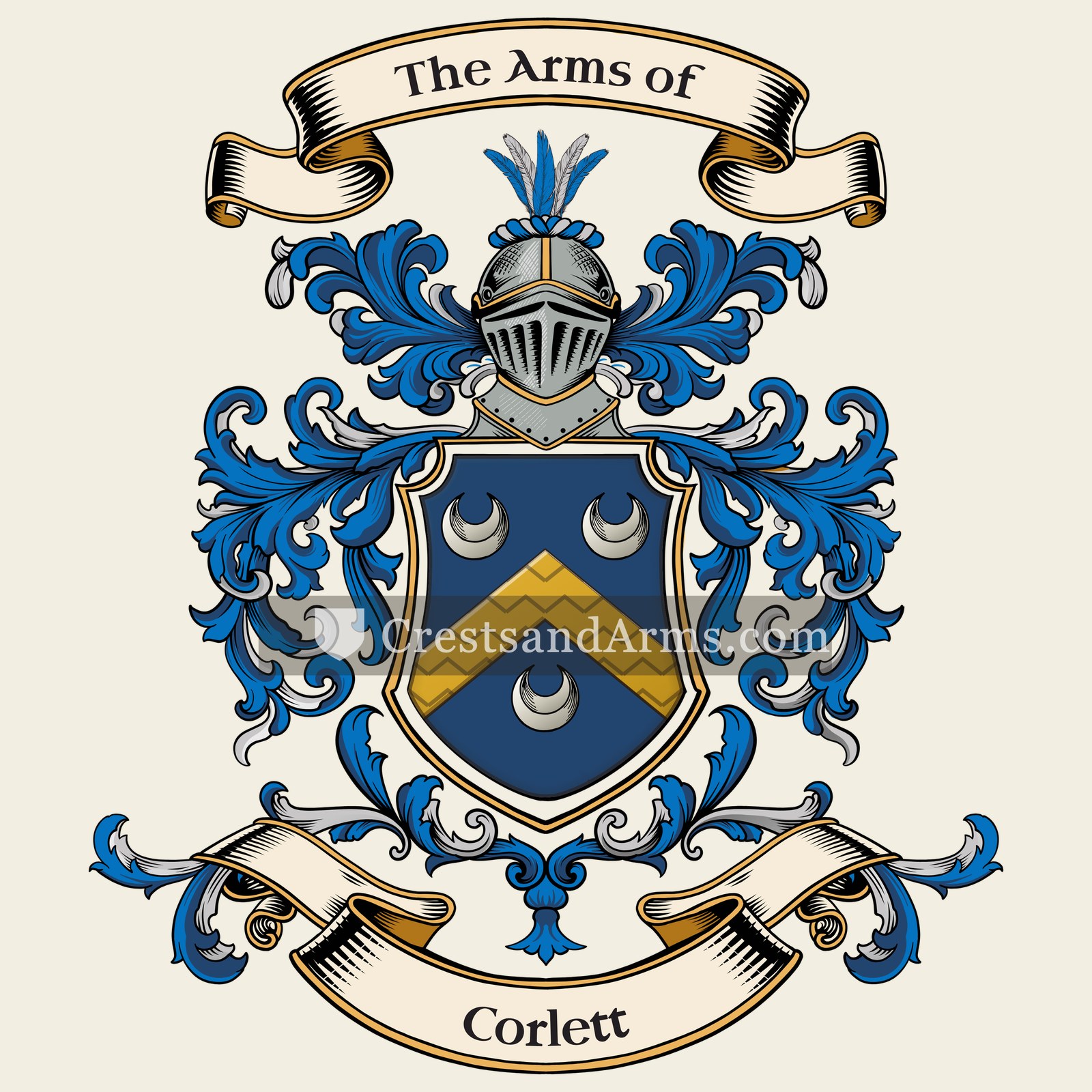 The Corlett coat of arms