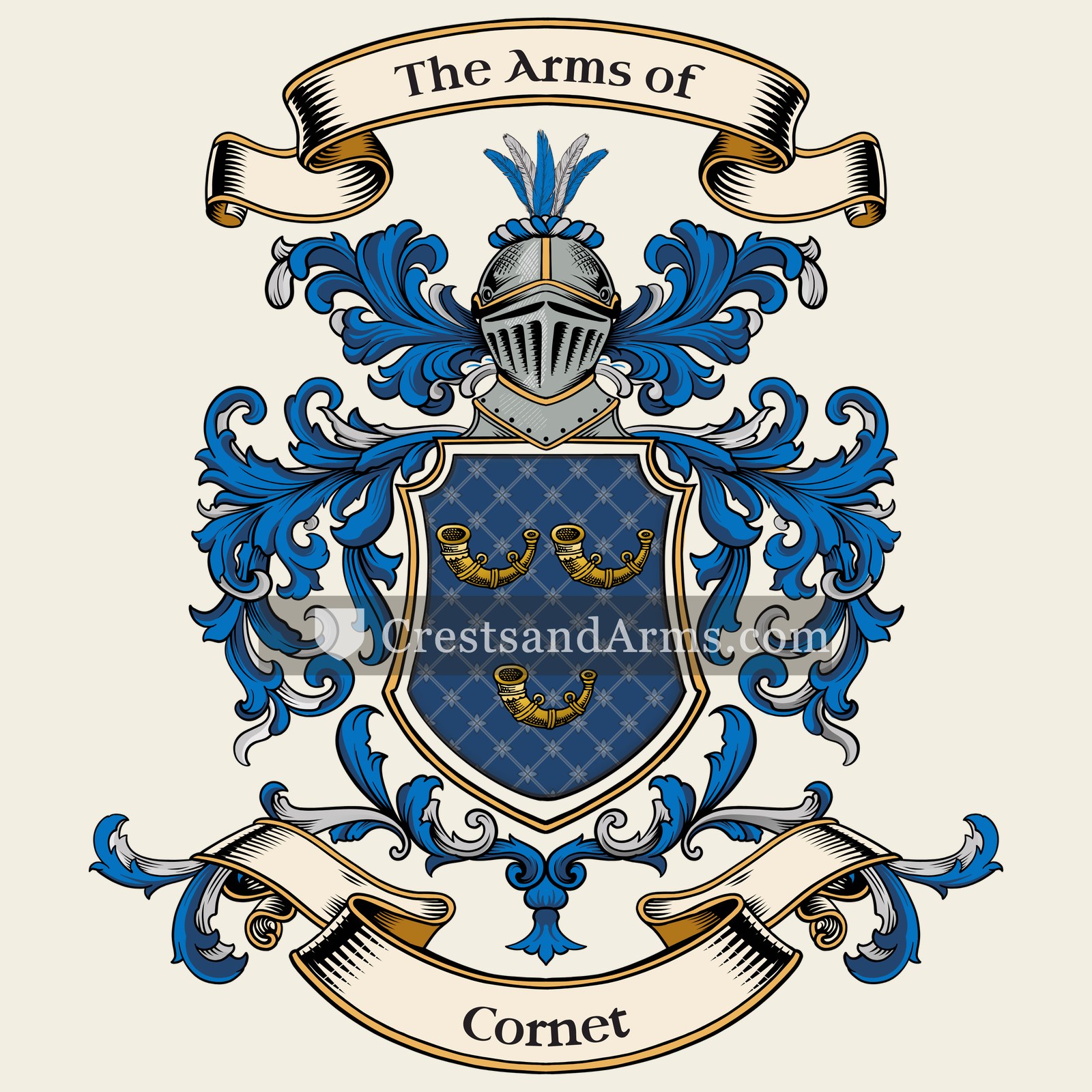 The Cornet coat of arms