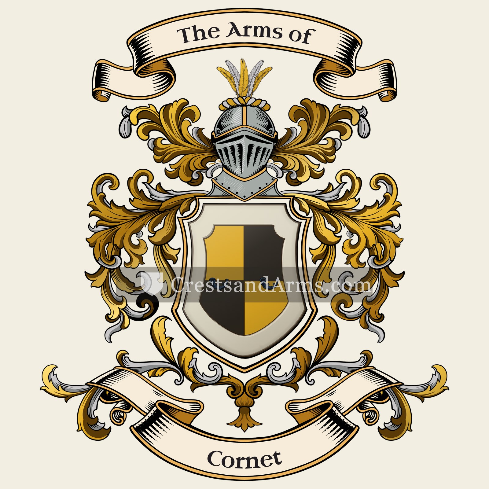 The Cornet coat of arms
