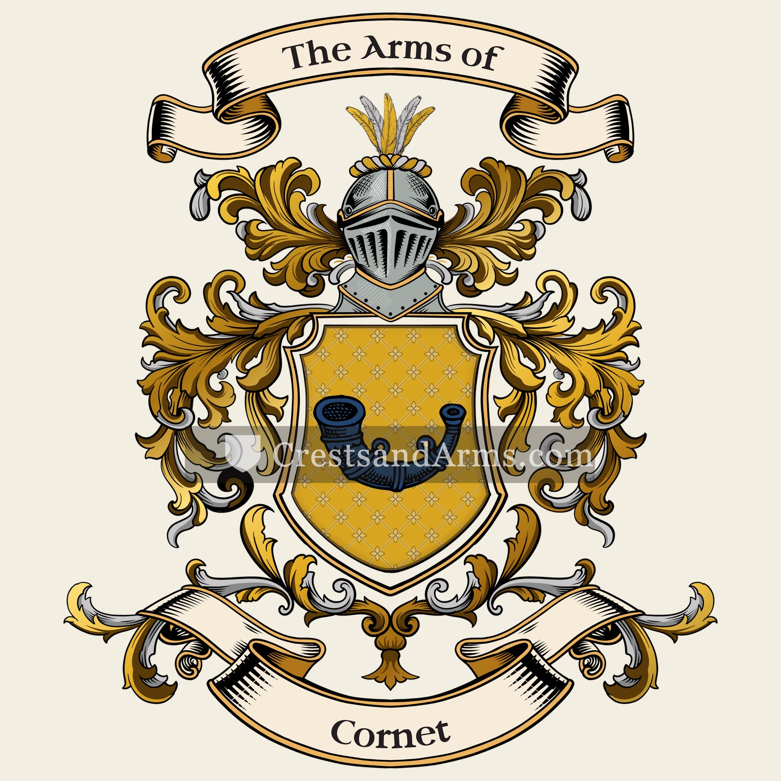 The Cornet coat of arms