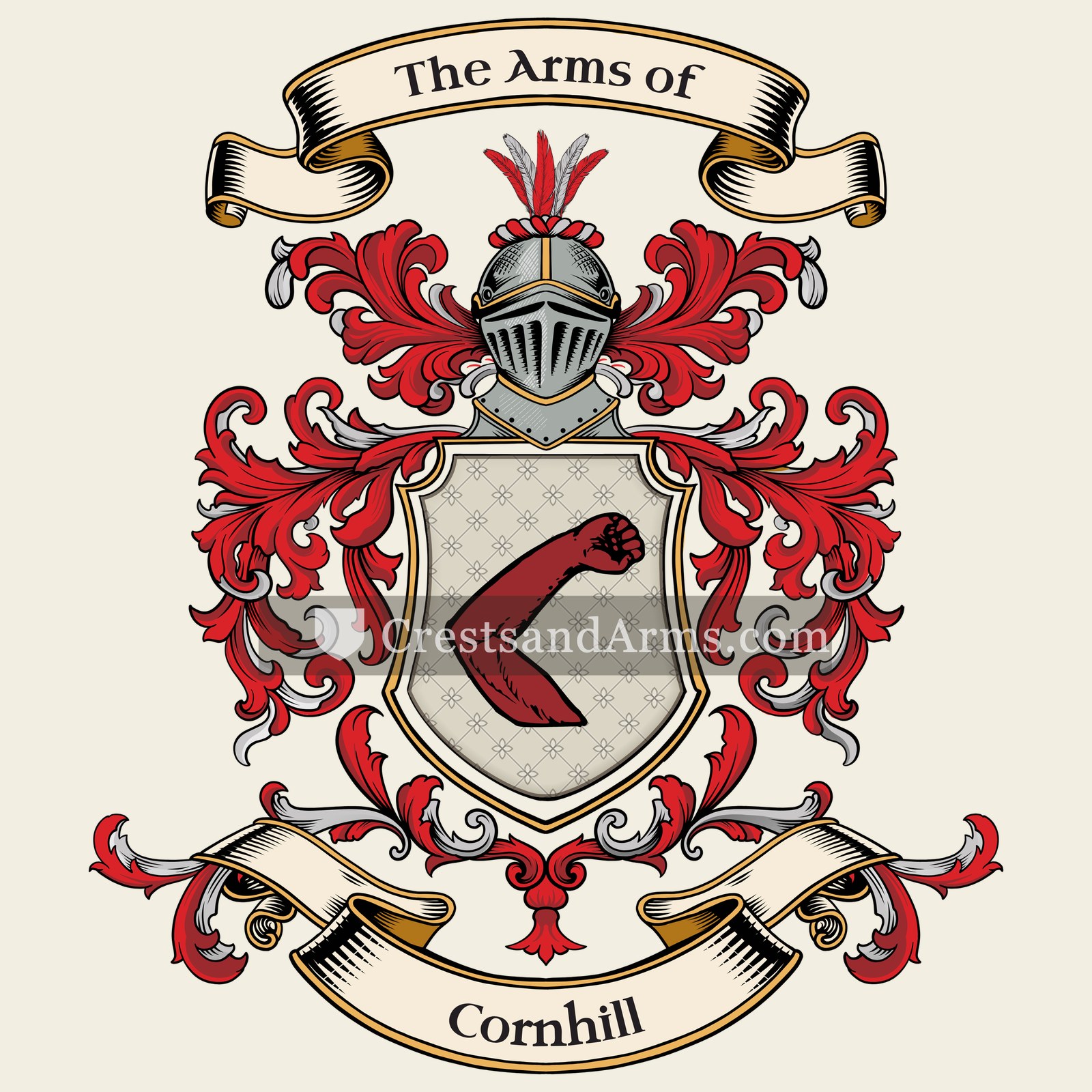 The Cornhill coat of arms