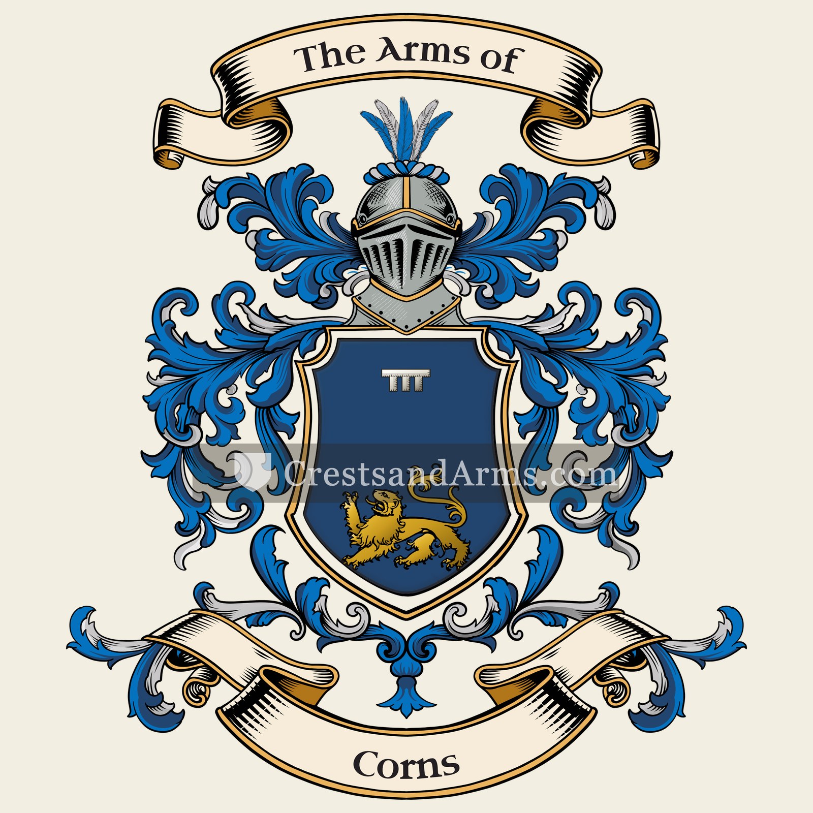 The Corns coat of arms