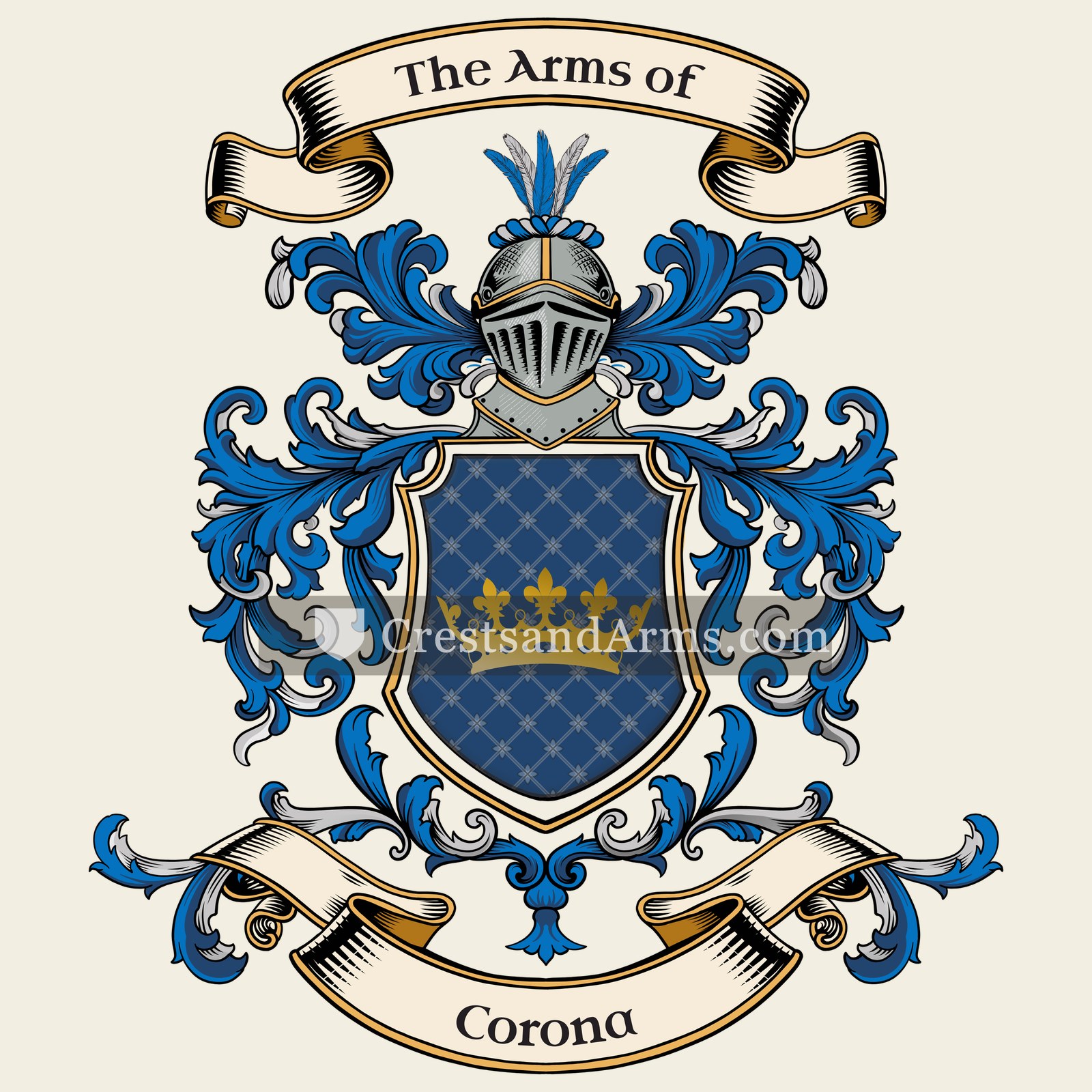 The Corona coat of arms