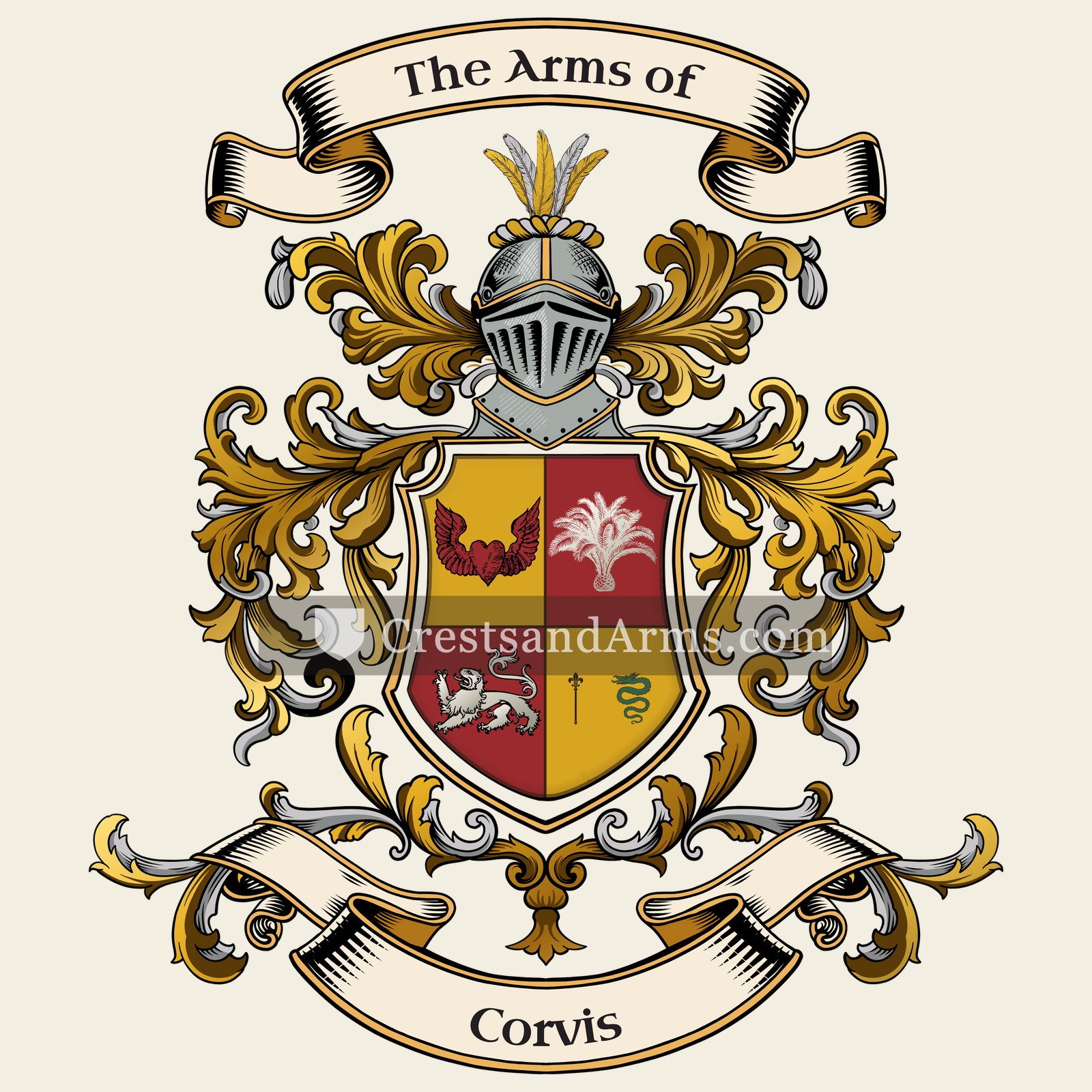 The Corvis coat of arms