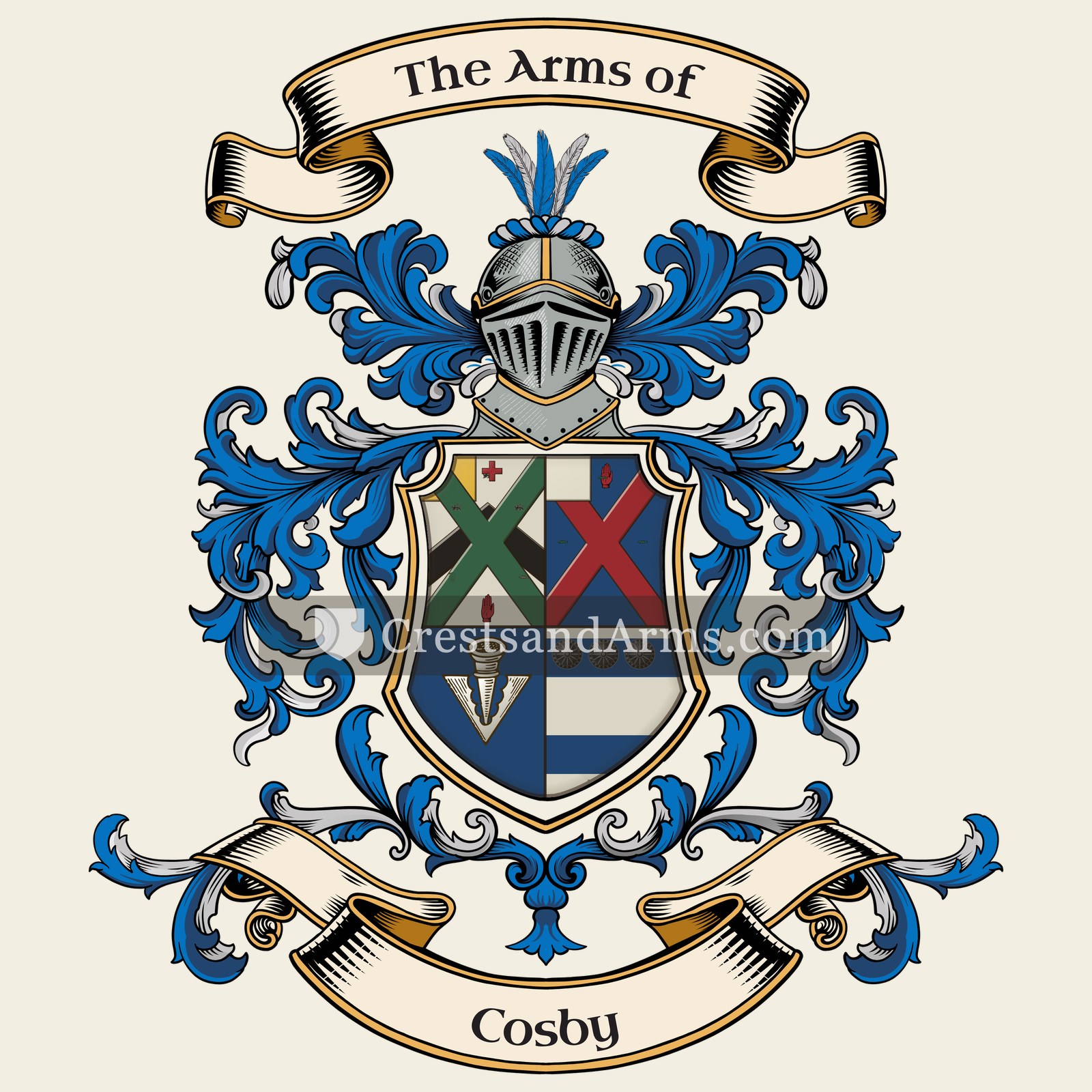 The Cosby coat of arms